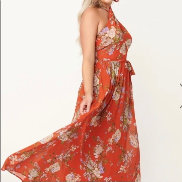 Unique Vintage Smak Parlor Chiffon Maxi Dress - Picture 3 of 6